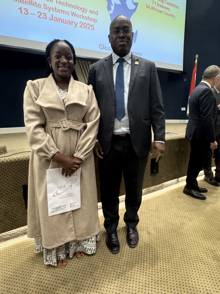 Patience Muchini at the Egypt space engineering workshop