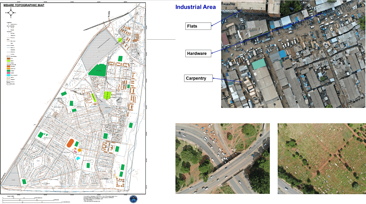 Aerial mapping and topographic data supporting national planning