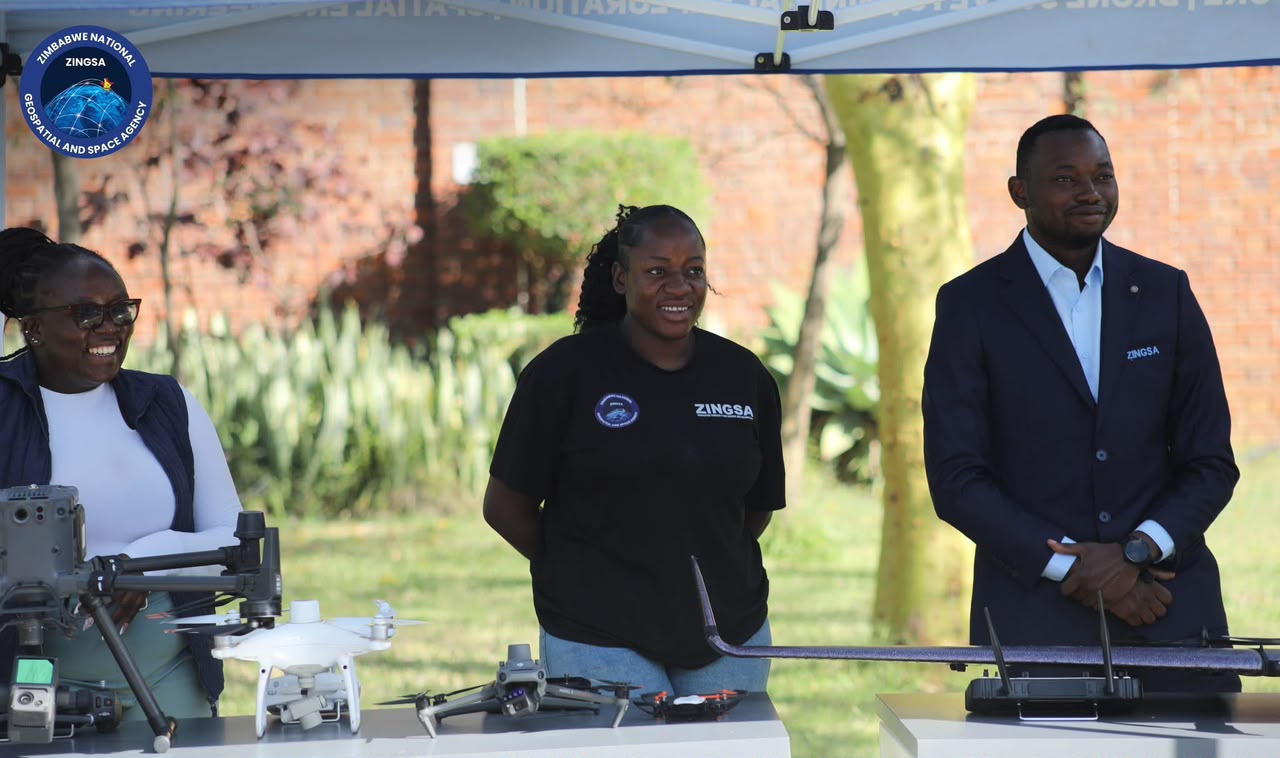 ZINGSA scientists showcasing drone technology at exhibition