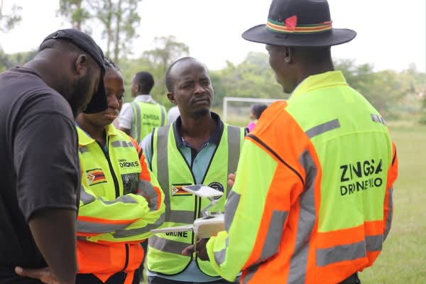 ZINGSA drone pilots coordinating field operations